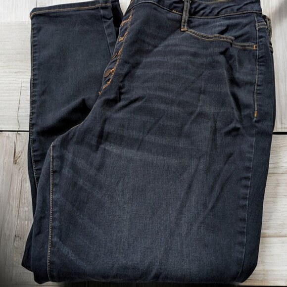 Ana A New Aproach High Rise Skinny Jeans Plus Size 22W 22 W Stretch ButtonFly - Picture 1 of 9